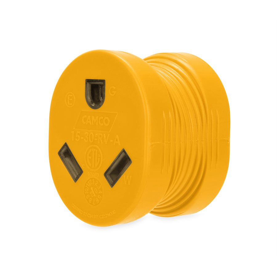 Camco PowerGrip 15M/30F Electrical Adapter, Part Number 55222