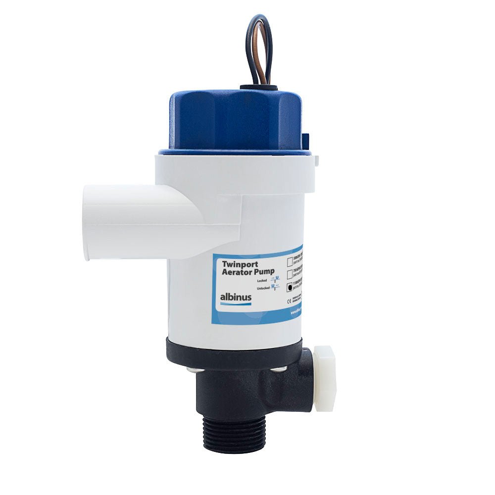 Albin Group Twinport Aerator Pump - 1100 GPH - 12V - Marine Parts OnlyMarine Plumbing & VentilationAlbin Group