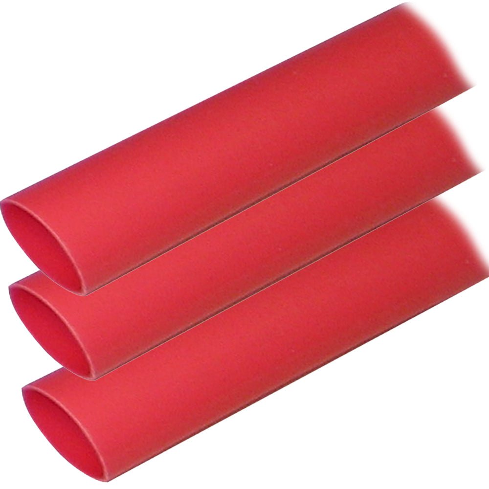 Ancor Adhesive Lined Heat Shrink Tubing (ALT) - 1" x 12" - 3 - Pack - Red - Marine Parts OnlyElectricalAncor