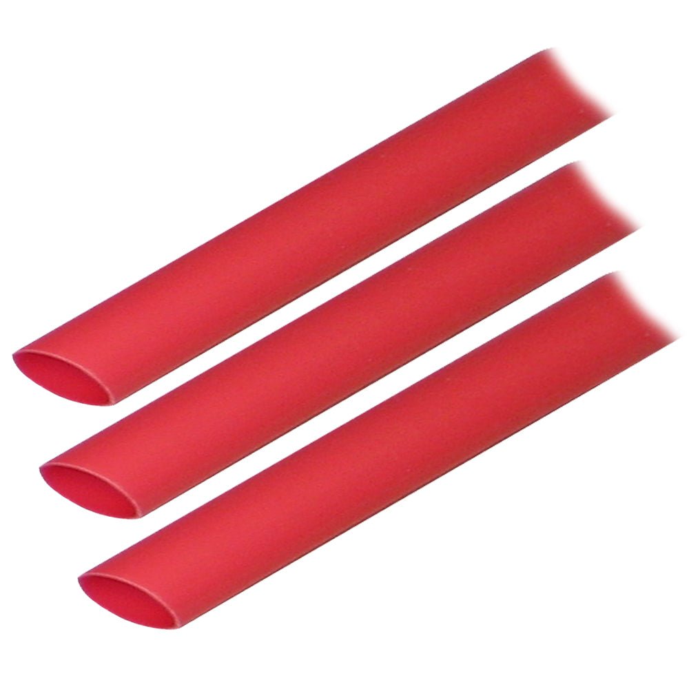 Ancor Adhesive Lined Heat Shrink Tubing (ALT) - 1/2" x 3" - 3 - Pack - Red - Marine Parts OnlyElectricalAncor