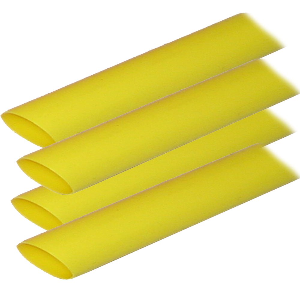 Ancor Adhesive Lined Heat Shrink Tubing (ALT) - 3/4" x 12" - 4 - Pack - Yellow - Marine Parts OnlyElectricalAncor
