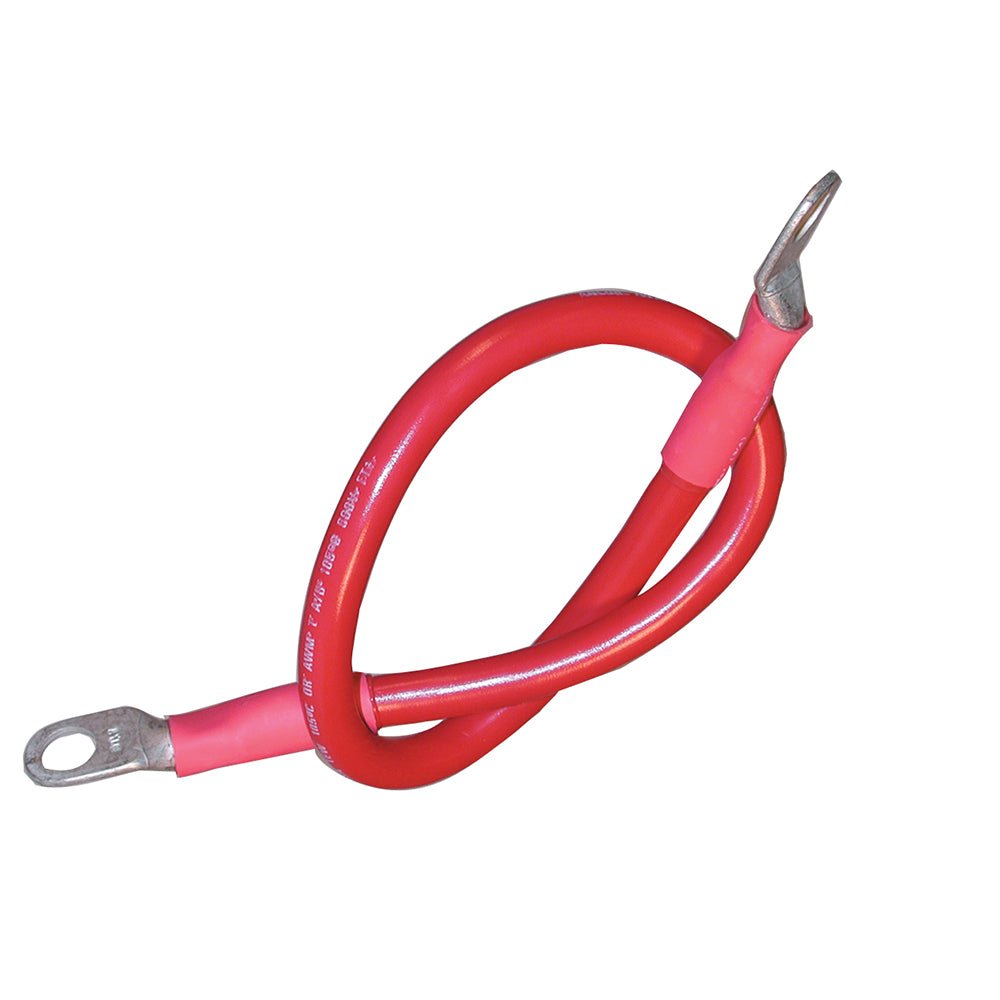 Ancor Battery Cable Assembly, 4 AWG (21mm&178;) Wire, 3/8" (9.5mm) Stud, Red - 48" (121.9cm) - Marine Parts OnlyElectricalAncor