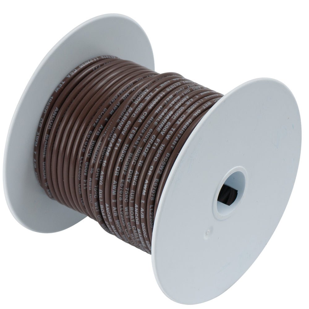 Ancor Brown 18 AWG Tinned Copper Wire - 35' - Marine Parts OnlyElectricalAncor