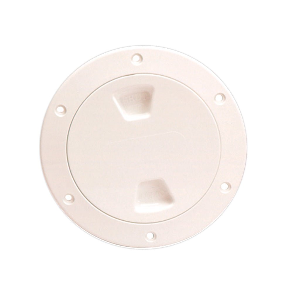Beckson 4" Smooth Center Screw - Out Deck Plate - Beige - Marine Parts OnlyMarine HardwareBeckson Marine