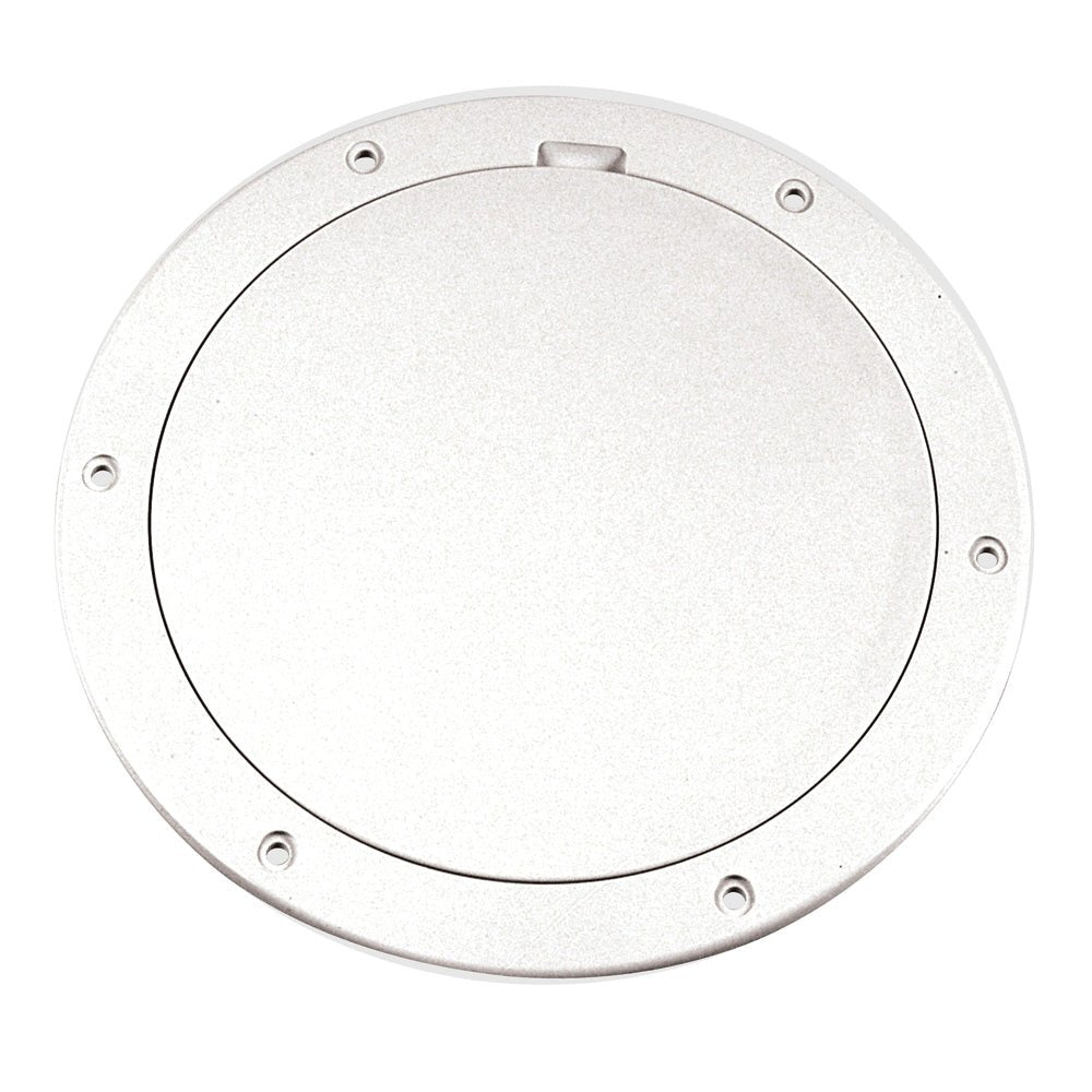 Beckson 6" Smooth Center Pry - Out Deck Plate - White - Marine Parts OnlyMarine HardwareBeckson Marine