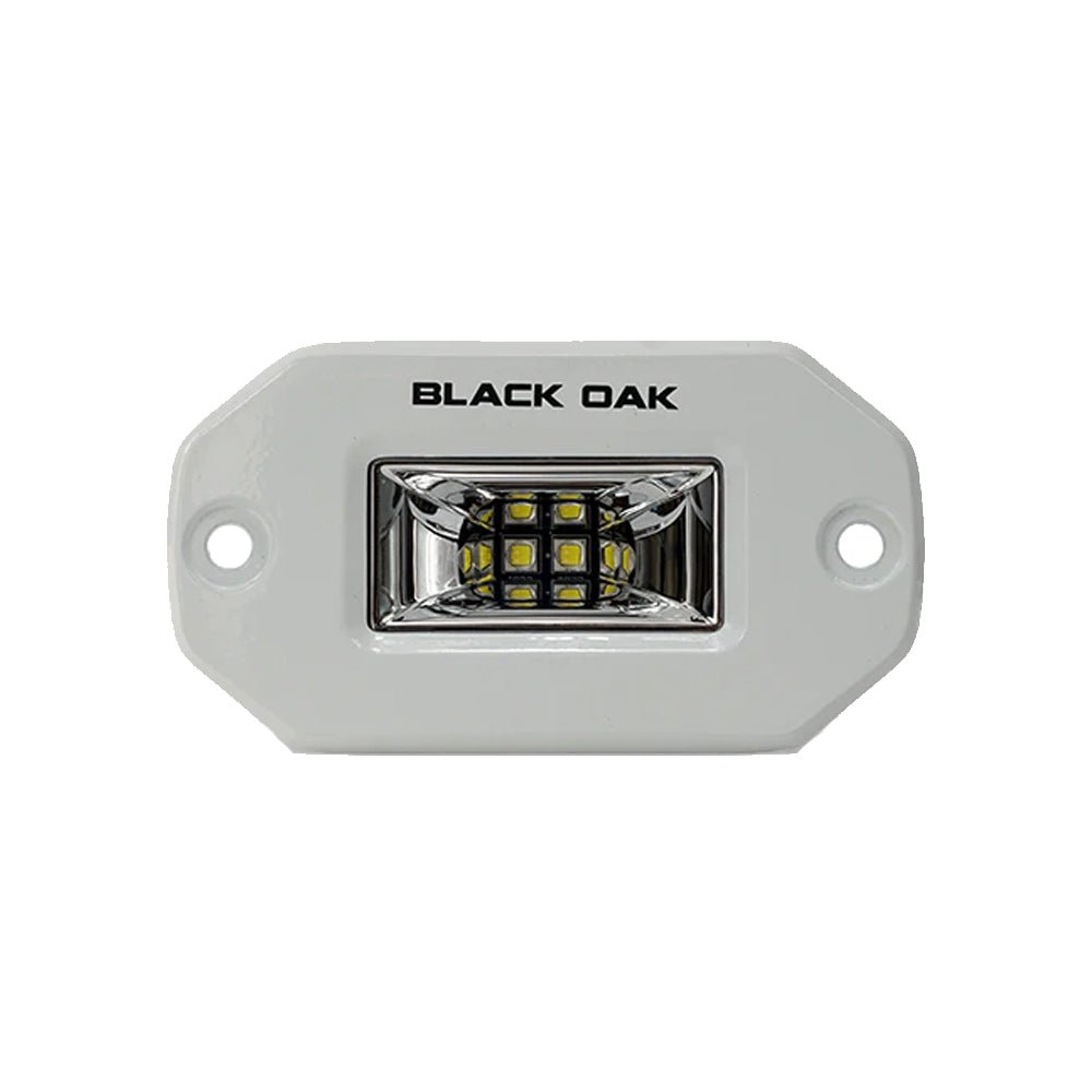 Black Oak 2" Marine Flush Mount Spreader Light - White Housing - Pro Series 3.0 - Marine Parts OnlyLightingBlack Oak LED