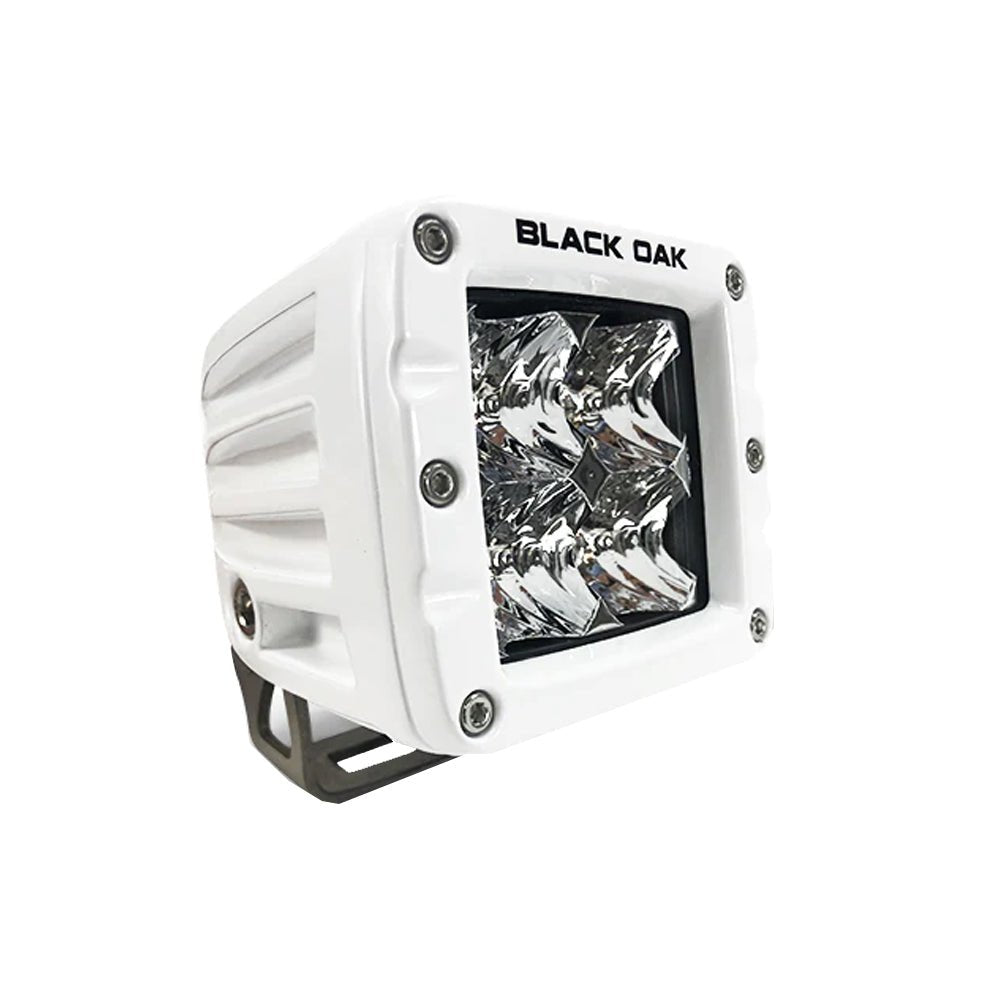 Black Oak 2" Marine LED Pod Light - Flood Optics - White Housing - Pro Series 3.0 - Marine Parts OnlyLightingBlack Oak LED