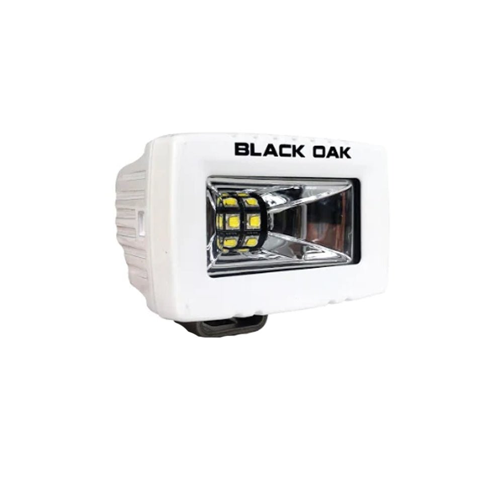 Black Oak 2" Marine Spreader Light - Scene Optics - White Housing - Pro Series 3.0 - Marine Parts OnlyLightingBlack Oak LED