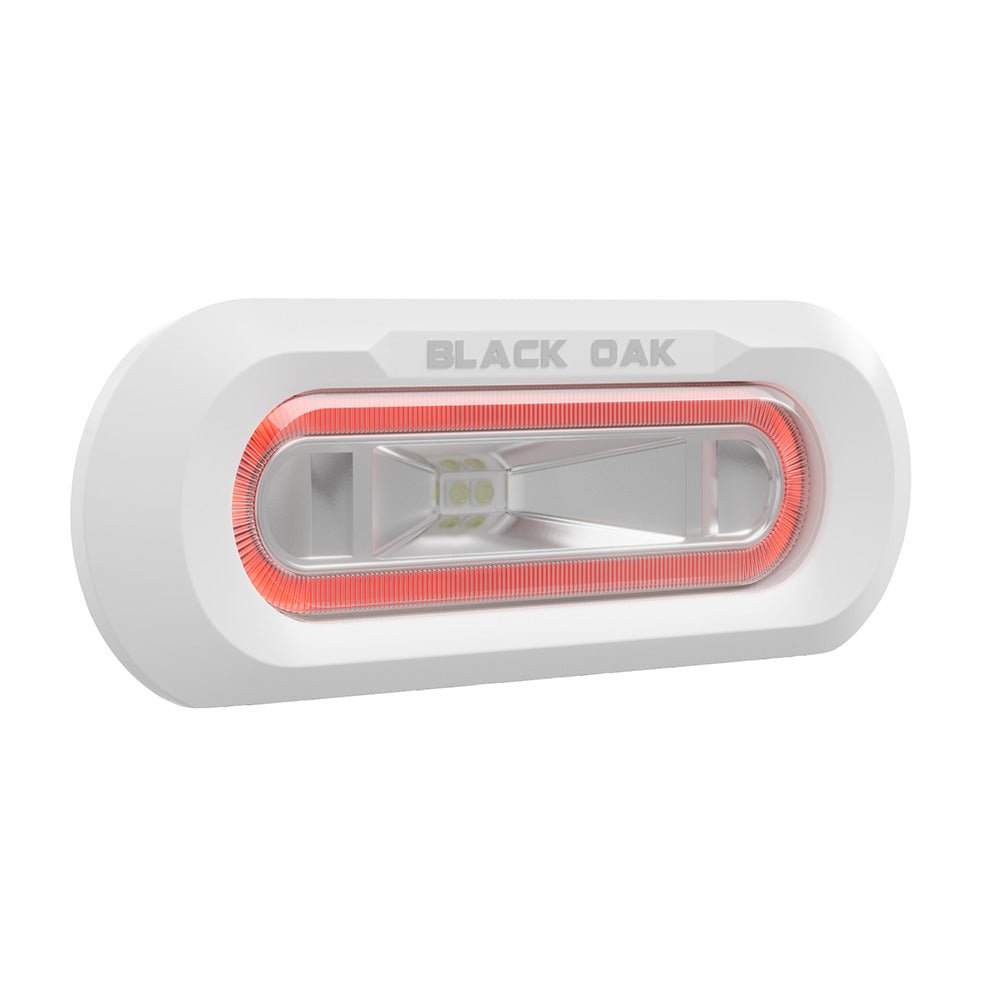 Black Oak Low Pro™ Marine Spreader Light - Flush Mount - White Housing - Red LED - Marine Parts OnlyLightingBlack Oak LED