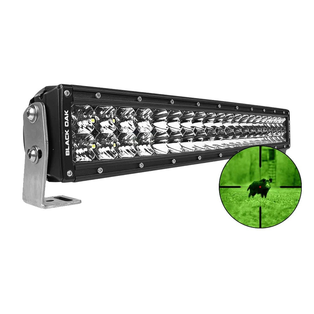 Black Oak Pro Series 3.0 Double Row Combo Infrared 20" 850nm LED Light Bar - Black Housing - Marine Parts OnlyLightingBlack Oak LED