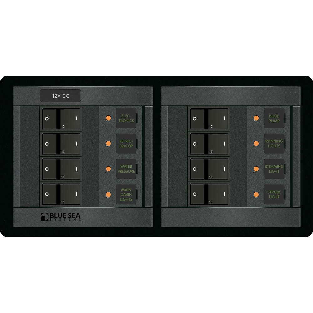 Blue Sea 1225 12V DC 8 Position - Horizontal - Marine Parts OnlyElectricalBlue Sea Systems