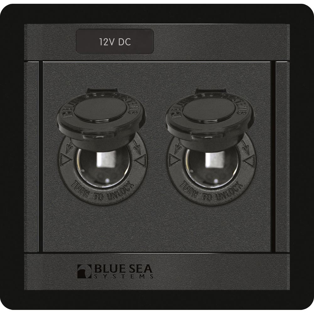 Blue Sea 1472 DC 12V Socket Panel - Marine Parts OnlyElectricalBlue Sea Systems