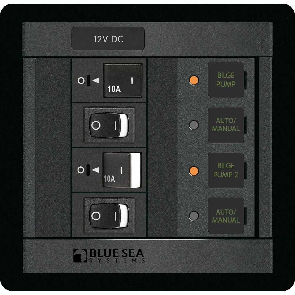 Blue Sea 1522 360 Panel Dual Bilge Pump Control - Marine Parts OnlyElectricalBlue Sea Systems