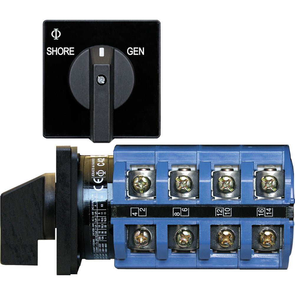 Blue Sea 6337 Switch, AC 120V AC 30A OFF+2 Position - Marine Parts OnlyElectricalBlue Sea Systems