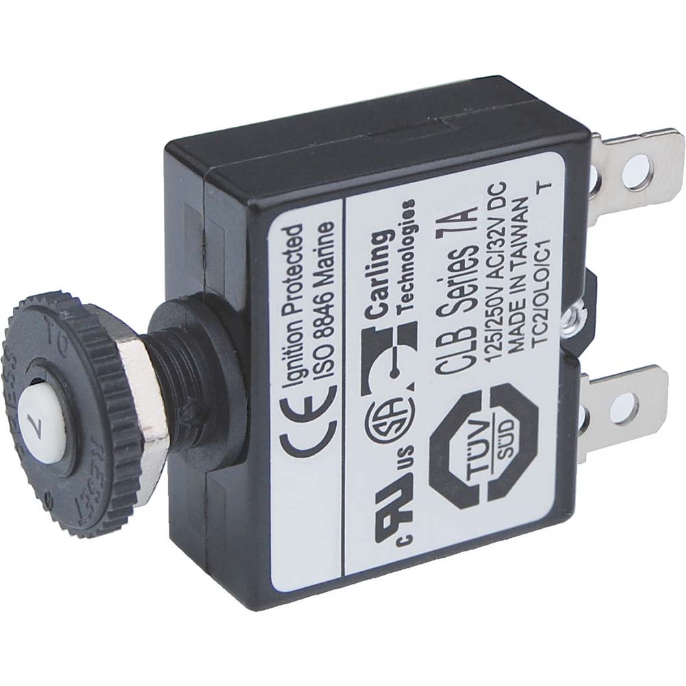 Blue Sea 7053 7A Push Button Thermal with Quick Connect Terminals - Marine Parts OnlyElectricalBlue Sea Systems