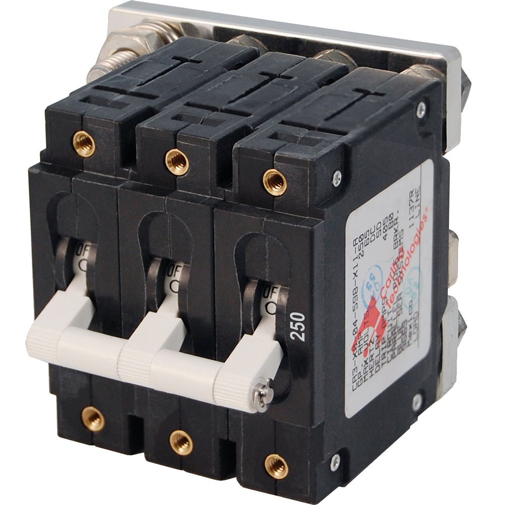 Blue Sea 7270 250A C - Series Triple Pole Toggle DC Circuit Breaker - Marine Parts OnlyElectricalBlue Sea Systems