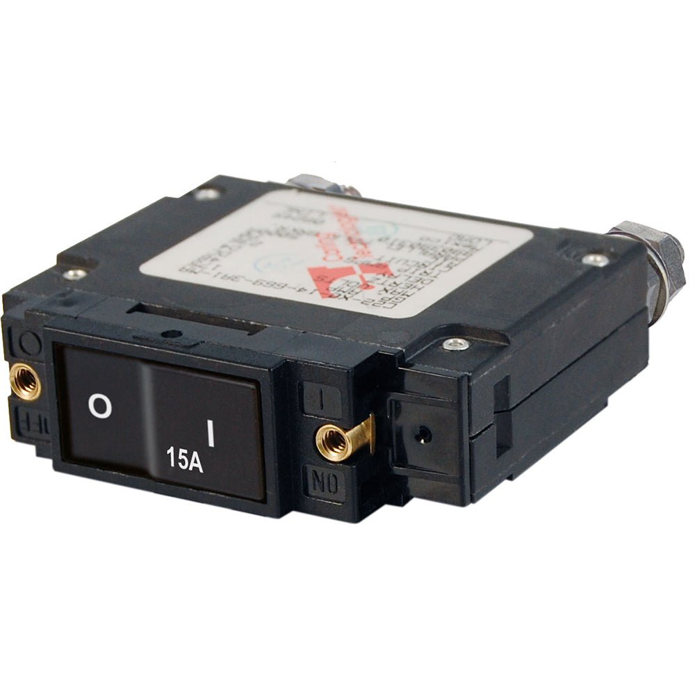 Blue Sea 7542 C - Series Flat Rocker Circuit Breaker - Single Pole - 15A - Marine Parts OnlyElectricalBlue Sea Systems