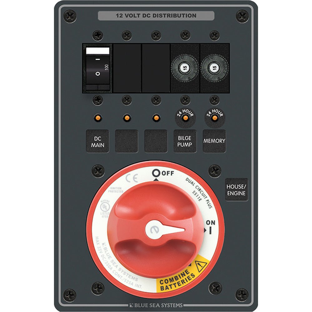 Blue Sea 8690 e - Series Dual Circuit Plus PN 5511e - Marine Parts OnlyElectricalBlue Sea Systems
