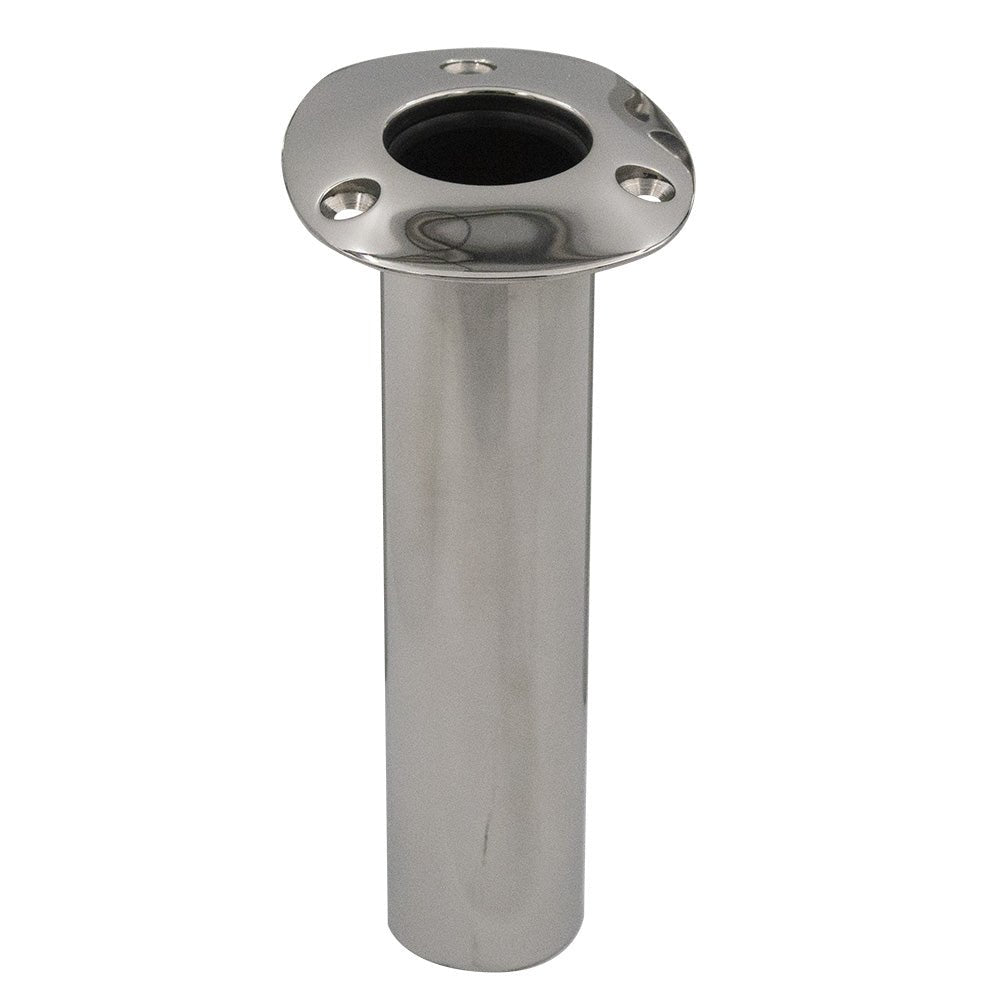C.E. Smith 70 Series Standard Flush Mount Rod Holder - 0 Degree - Stainless Steel - Cast Bottom - Black Liner - Marine Parts OnlyHunting & FishingC.E. Smith