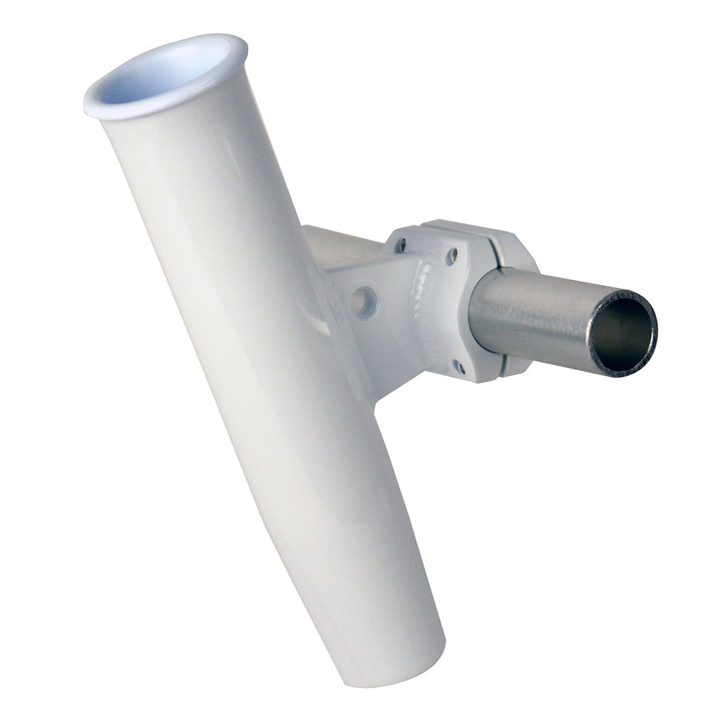 C.E. Smith Aluminum Horizontal Clamp - On Rod Holder 1.66" OD - White Powder Coated w/Sleeve - Marine Parts OnlyHunting & FishingC.E. Smith