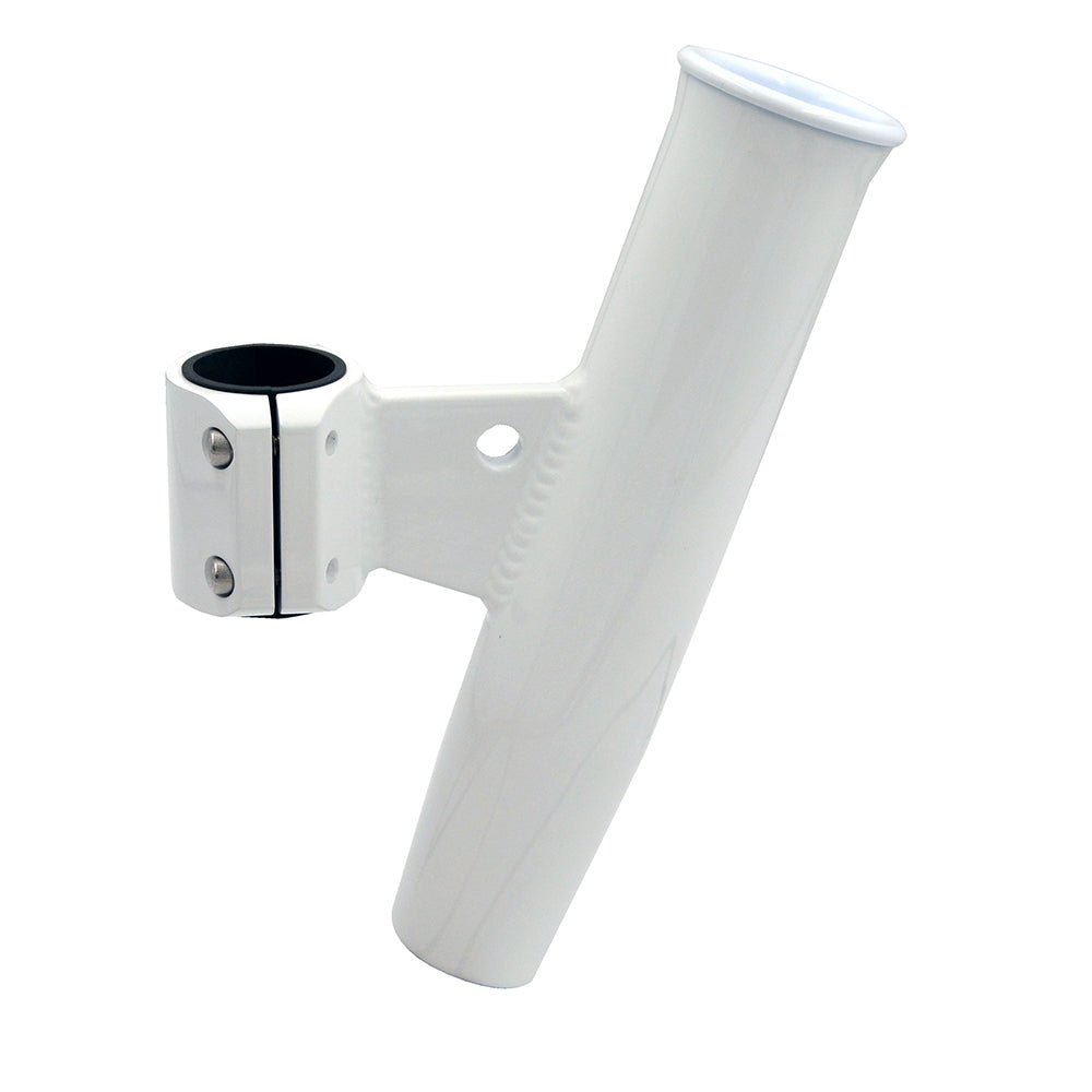 C.E. Smith Aluminum Vertical Clamp - On Rod Holder 1 - 2/3" OD White Powdercoat w/Sleeve - Marine Parts OnlyHunting & FishingC.E. Smith