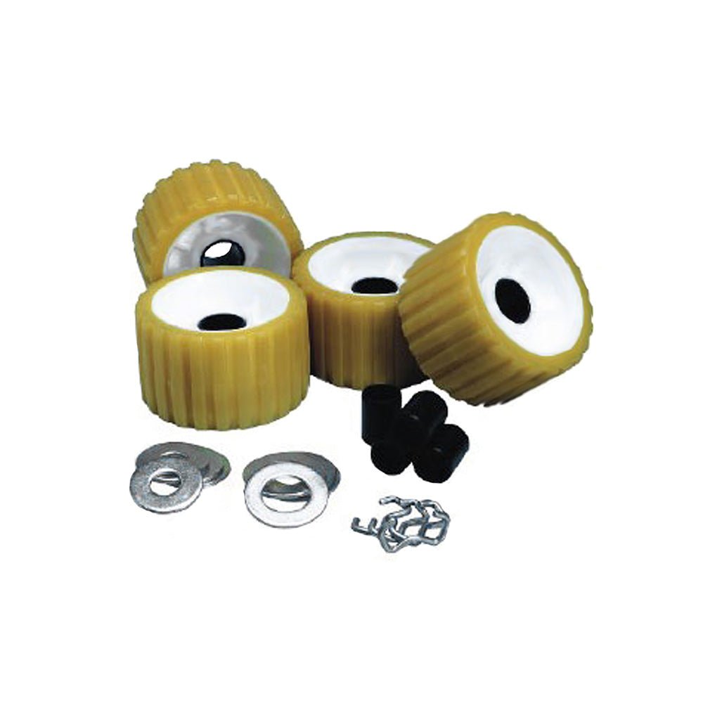 C.E. Smith Ribbed Roller Replacement Kit - 4 Pack - Gold - Marine Parts OnlyTraileringC.E. Smith
