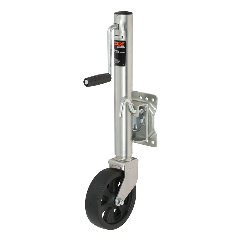CURT Marine Jack w/8” Wheel - 1,500 lbs - Adjust Vertically 10" - Marine Parts OnlyTraileringCURT