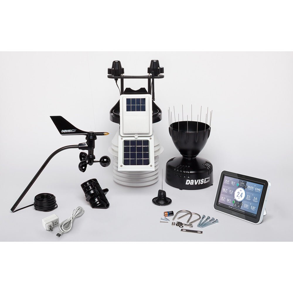 Davis Vantage Pro2 Wireless Weather Station w/WeatherLink Console, 24hr Fan Aspirated Radiation Shield, UV & Solar Sensors - Marine Parts OnlyOutdoorDavis Instruments