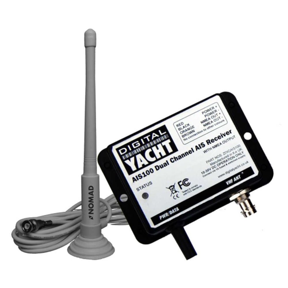Digital Yacht AIS100 AIS USB Receiver w/QMax Portable Antenna - Marine Parts OnlyMarine Navigation & InstrumentsDigital Yacht