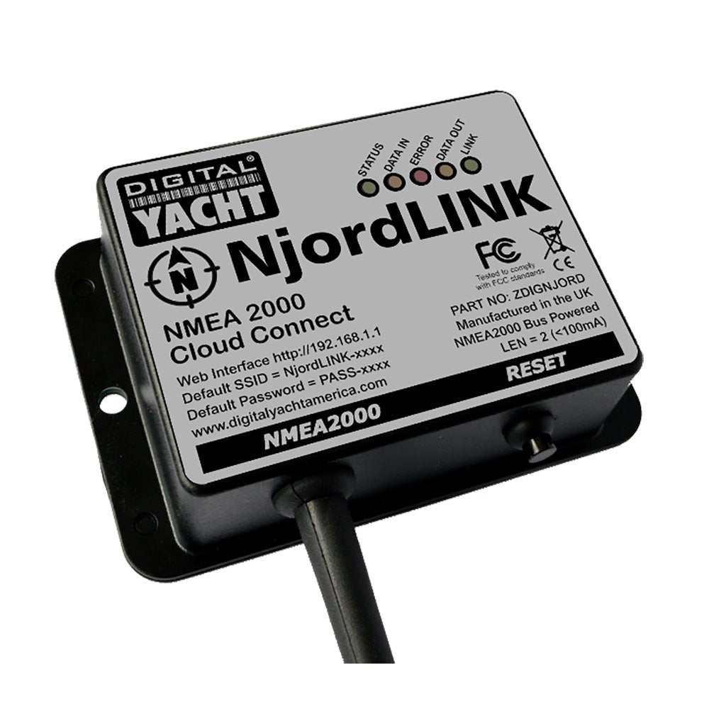 Digital Yacht NjordLINK NMEA 2000 Cloud Gateway - Marine Parts OnlyMarine Navigation & InstrumentsDigital Yacht