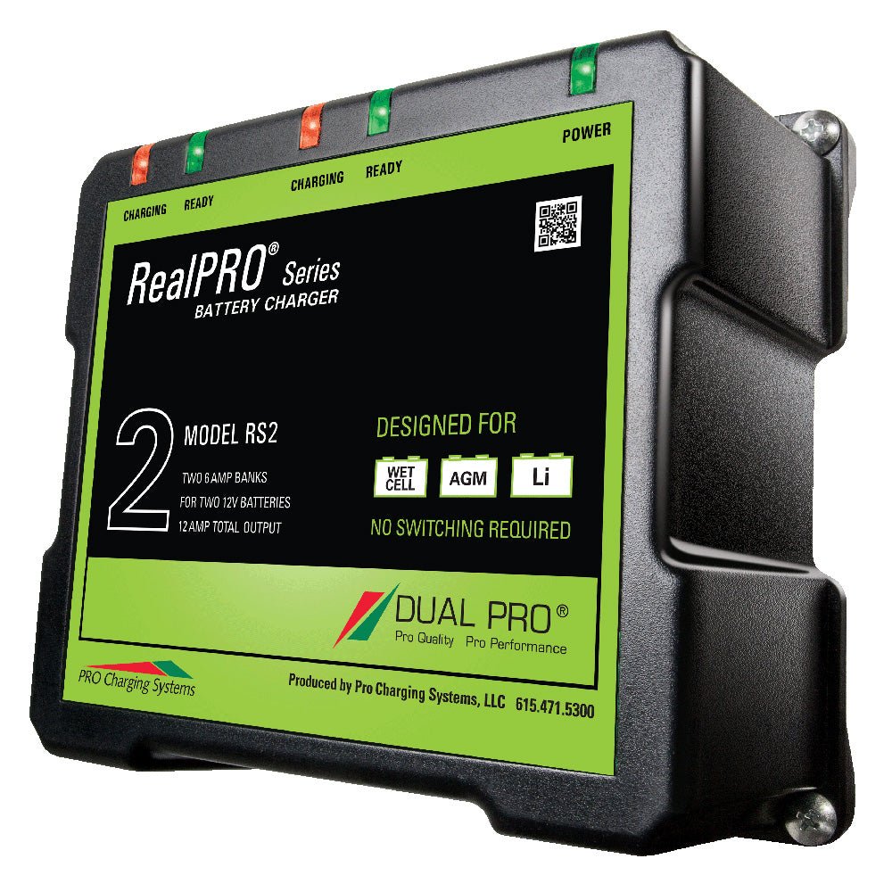 Dual Pro RealPRO Series Battery Charger - 12A - 2 - 6A - Banks - 12V/24V - Marine Parts OnlyElectricalDual Pro