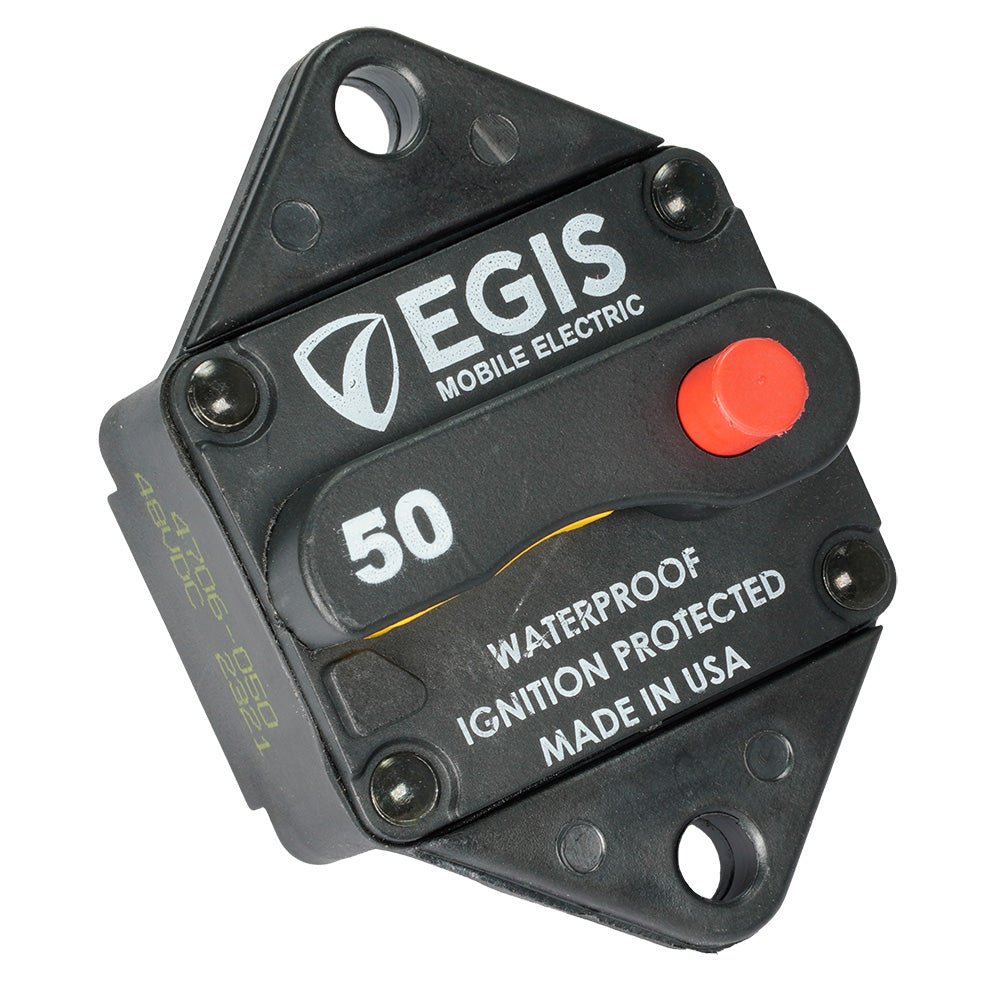 Egis 50A Panel Mount Circuit Breaker - 285 Series - Marine Parts OnlyElectricalEgis Mobile Electric