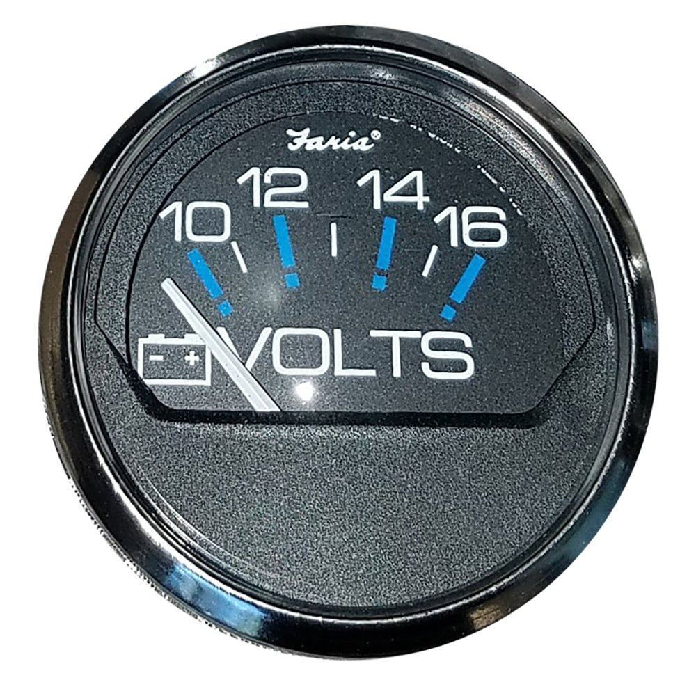 Faria Chesapeake Black 2" Voltmeter (10 - 16 VDC) - Marine Parts OnlyMarine Navigation & InstrumentsFaria Beede Instruments