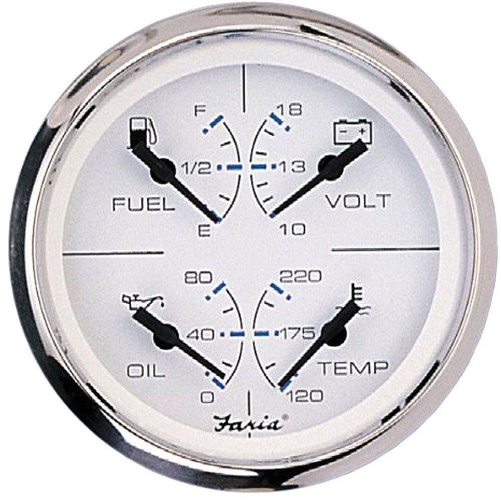 Faria Chesapeake White SS 4" Multifunction Gauge - Marine Parts OnlyMarine Navigation & InstrumentsFaria Beede Instruments