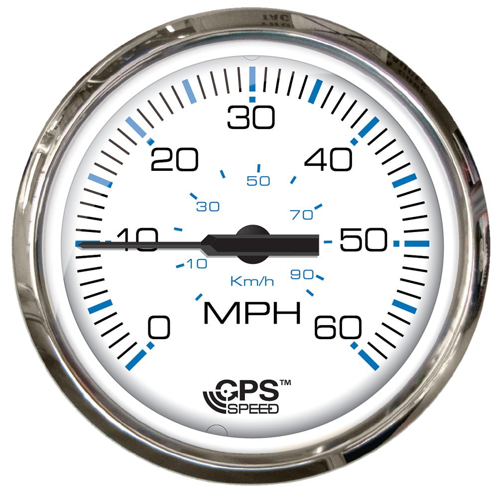 Faria Chesapeake White SS 4" Studded Speedometer - 60MPH (GPS) - Marine Parts OnlyMarine Navigation & InstrumentsFaria Beede Instruments