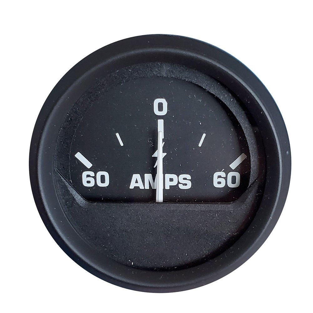 Faria Euro Black 2" Ammeter Gauge (60 - 0 - 60 AMP) - Marine Parts OnlyMarine Navigation & InstrumentsFaria Beede Instruments