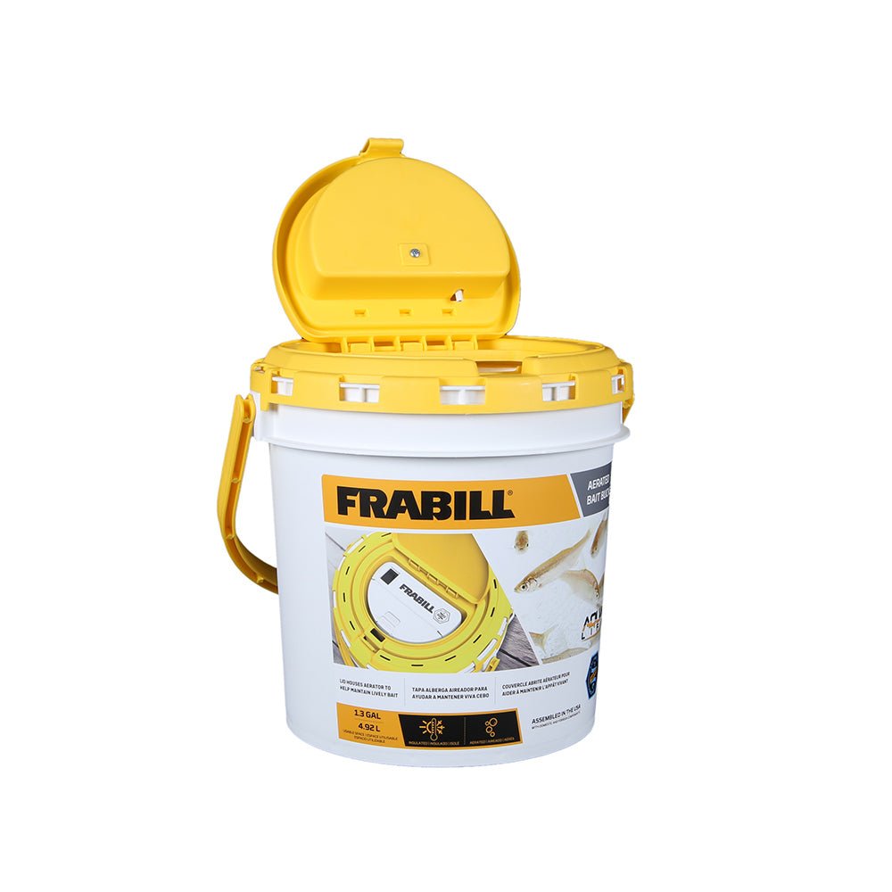 Frabill Dual Fish Bait Bucket w/Aerator Built - In - Marine Parts OnlyMarine Plumbing & VentilationFrabill
