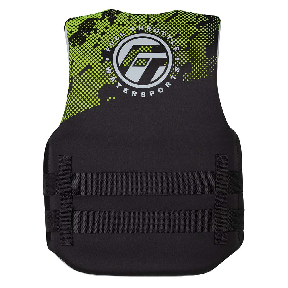 Full Throttle Junior Hinged Neoprene Life Jacket - Green - Marine Parts OnlyWatersportsFull Throttle
