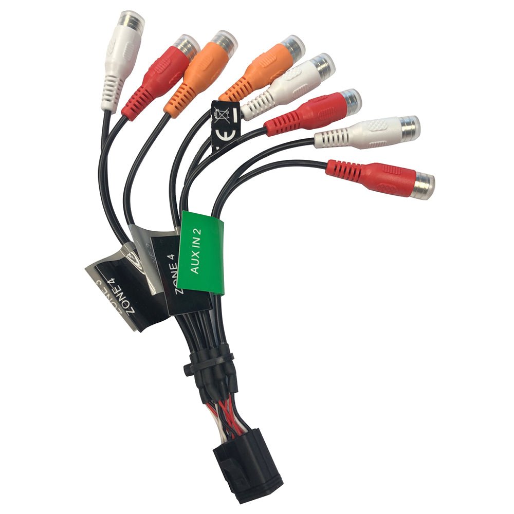 Fusion Wire Harness f/ MS - RA770 Stereo - Zone 3 & 4 (E Port - RCA) - Marine Parts OnlyEntertainmentFusion