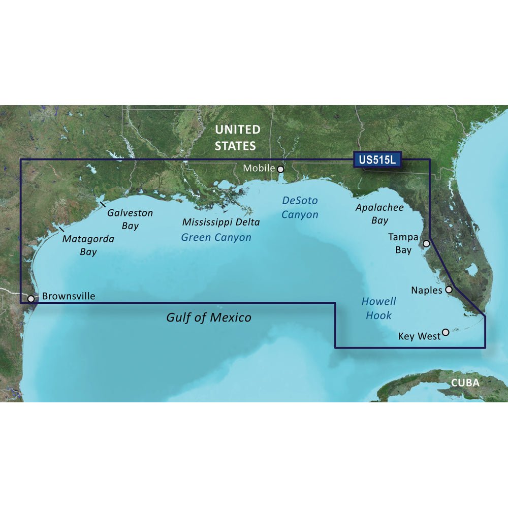 Garmin BlueChart® g3 Vision® HD - VUS515L - Brownsville - Key Largo - microSD™/SD™ - Marine Parts OnlyCartographyGarmin