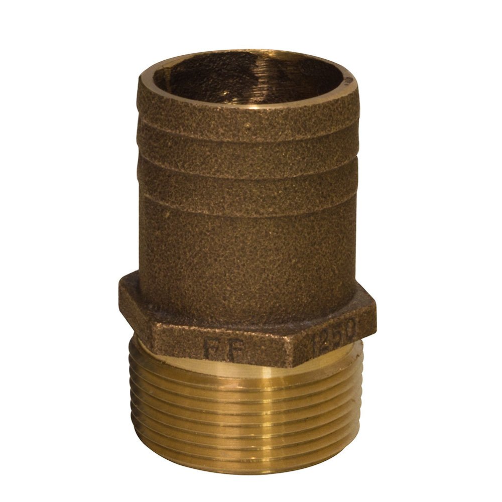 GROCO 1 - 1/4" NPT x 1 - 1/2" Bronze Full Flow Pipe to Hose Straight Fitting - Marine Parts OnlyMarine Plumbing & VentilationGROCO