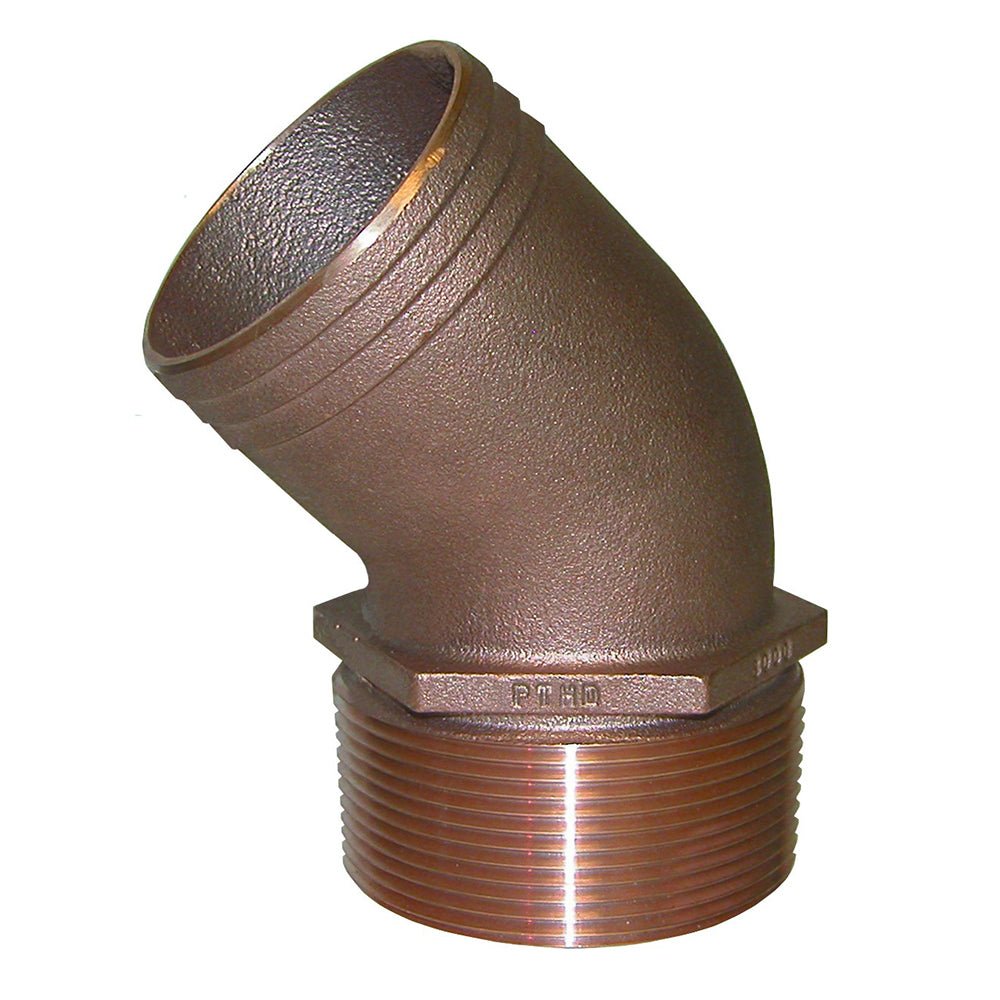 GROCO 2" NPT Bronze 45 Degree Pipe to 2" Hose - Marine Parts OnlyMarine Plumbing & VentilationGROCO
