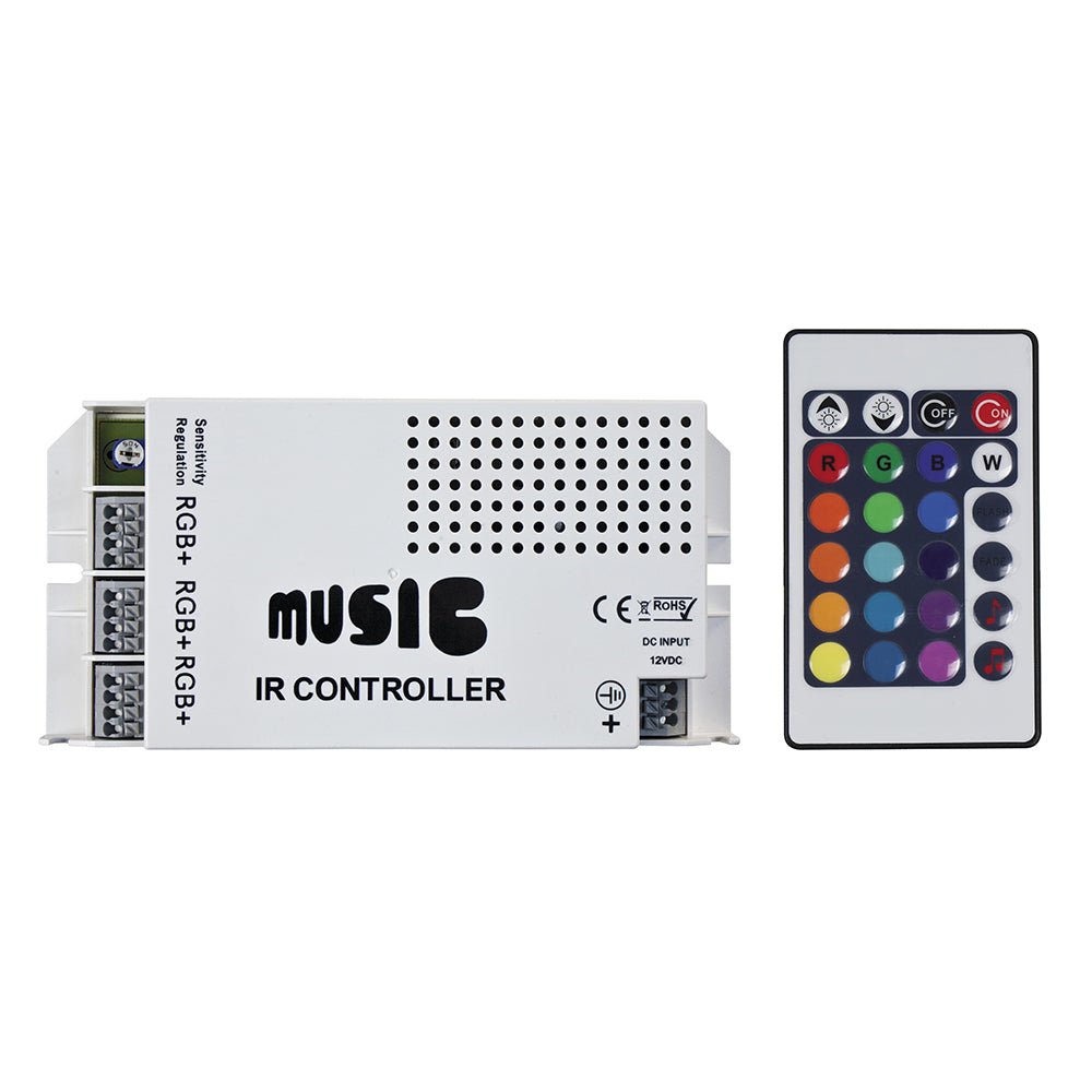 HEISE Sound Activated RGB Controller w/IR Remote - Marine Parts OnlyAutomotive/RVHEISE LED Lighting Systems