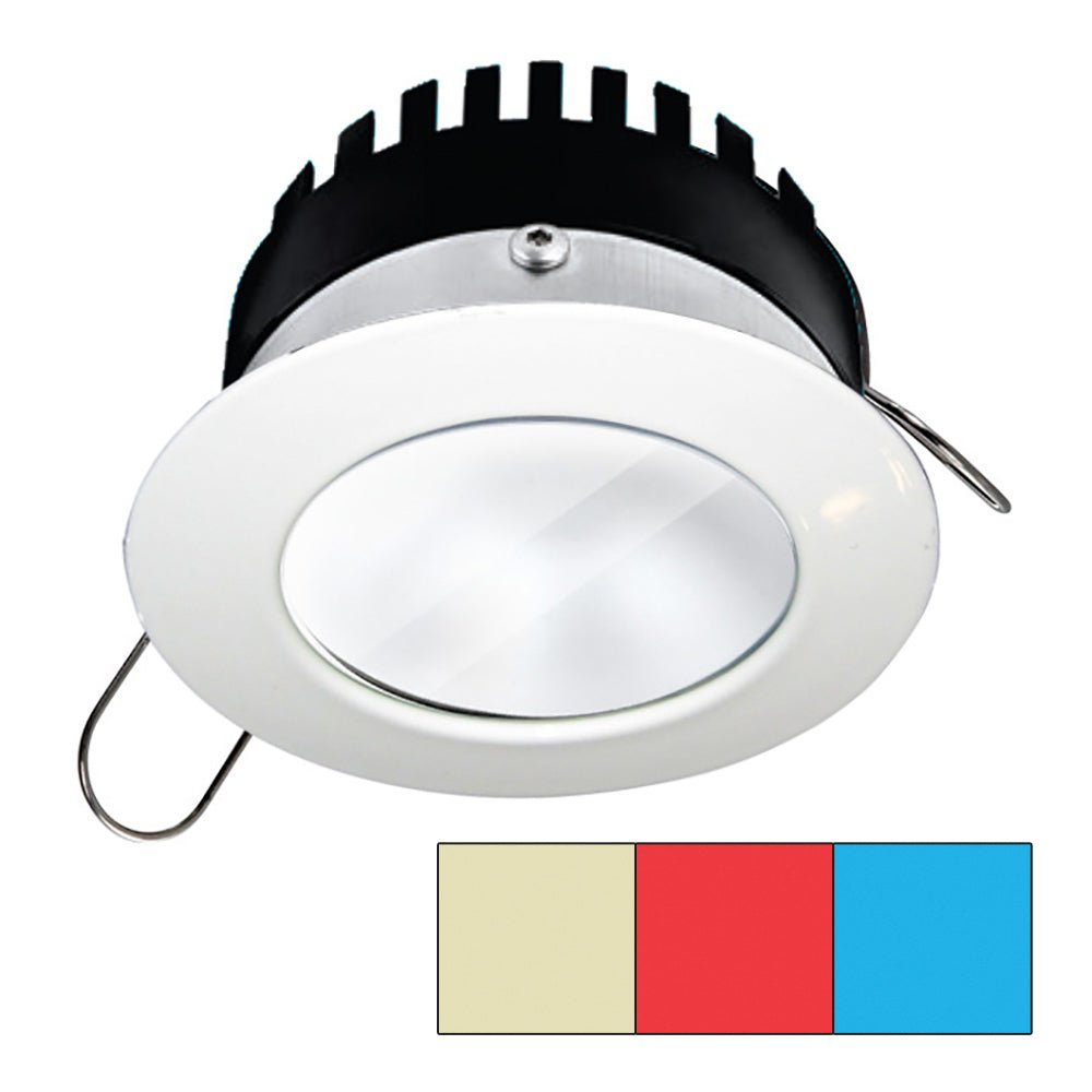 i2Systems Apeiron Pro A503 - 3W - Round - Warm White, Red & Blue - White Finish - Marine Parts OnlyLightingI2Systems Inc