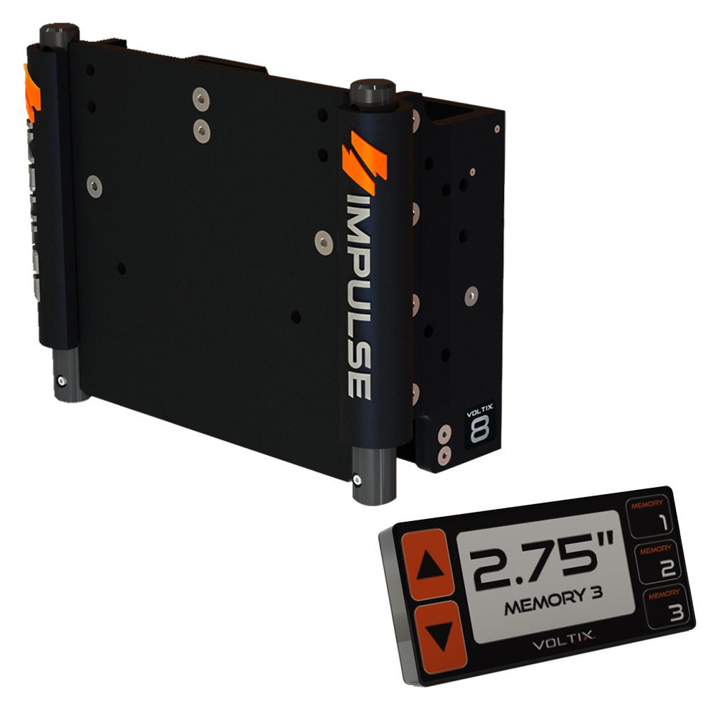 IMPULSE 8" Set Back Electric Jack Plate w/Smart Control - Black Anodized - Marine Parts OnlyBoat OutfittingIMPULSE