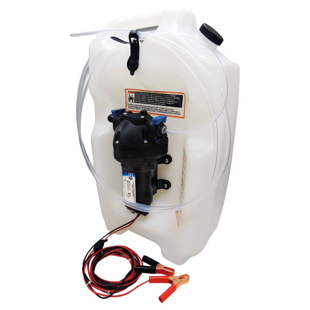 Jabsco Flat Tank Oil Changer System - 3 - 1/2 Gallon Tank - 12V - Marine Parts OnlyMarine Plumbing & VentilationJabsco