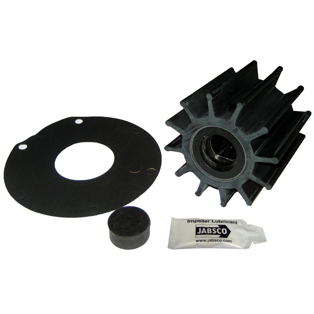 Jabsco Impeller Kit - 12 Blade - Neoprene - 3 - &190;" Diameter - Plastic Insert - Double Flat Drive - Marine Parts OnlyMarine Plumbing & VentilationJabsco