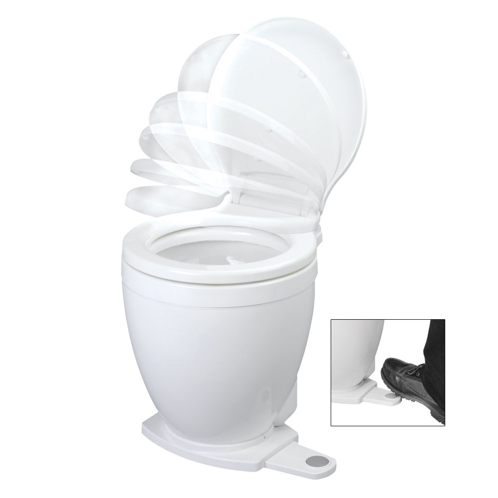 Jabsco Lite Flush Electric 12V Toilet w/Footswitch - Marine Parts OnlyMarine Plumbing & VentilationJabsco
