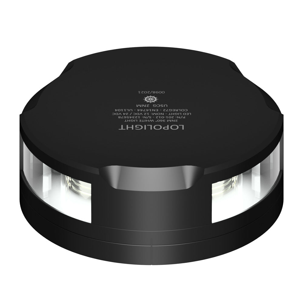 Lopolight 360 - Degree Anchor Light - 2NM - Black Housing w/FB Base - Marine Parts OnlyLightingLopolight