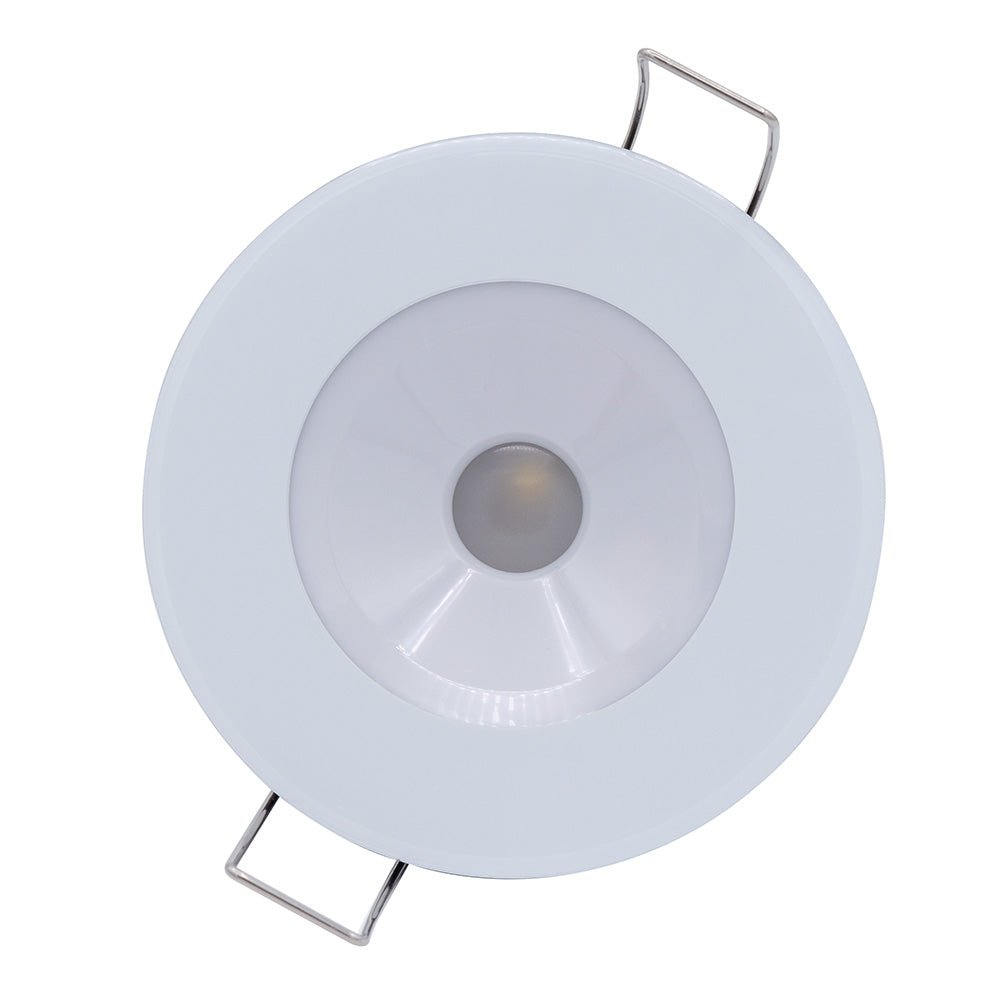 Lumitec Illusion Flush Mount LED Down Light - Warm White - Dimming - White Housing - Marine Parts OnlyLightingLumitec